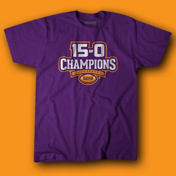 BreakingT Clemson 2018 Undefeated Short Sleeve Shirt - Picture 2 of 8